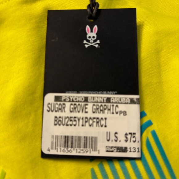 Men's Psycho Bunny Sugar Grove Graphic T-Shirt - Picture 2 of 2